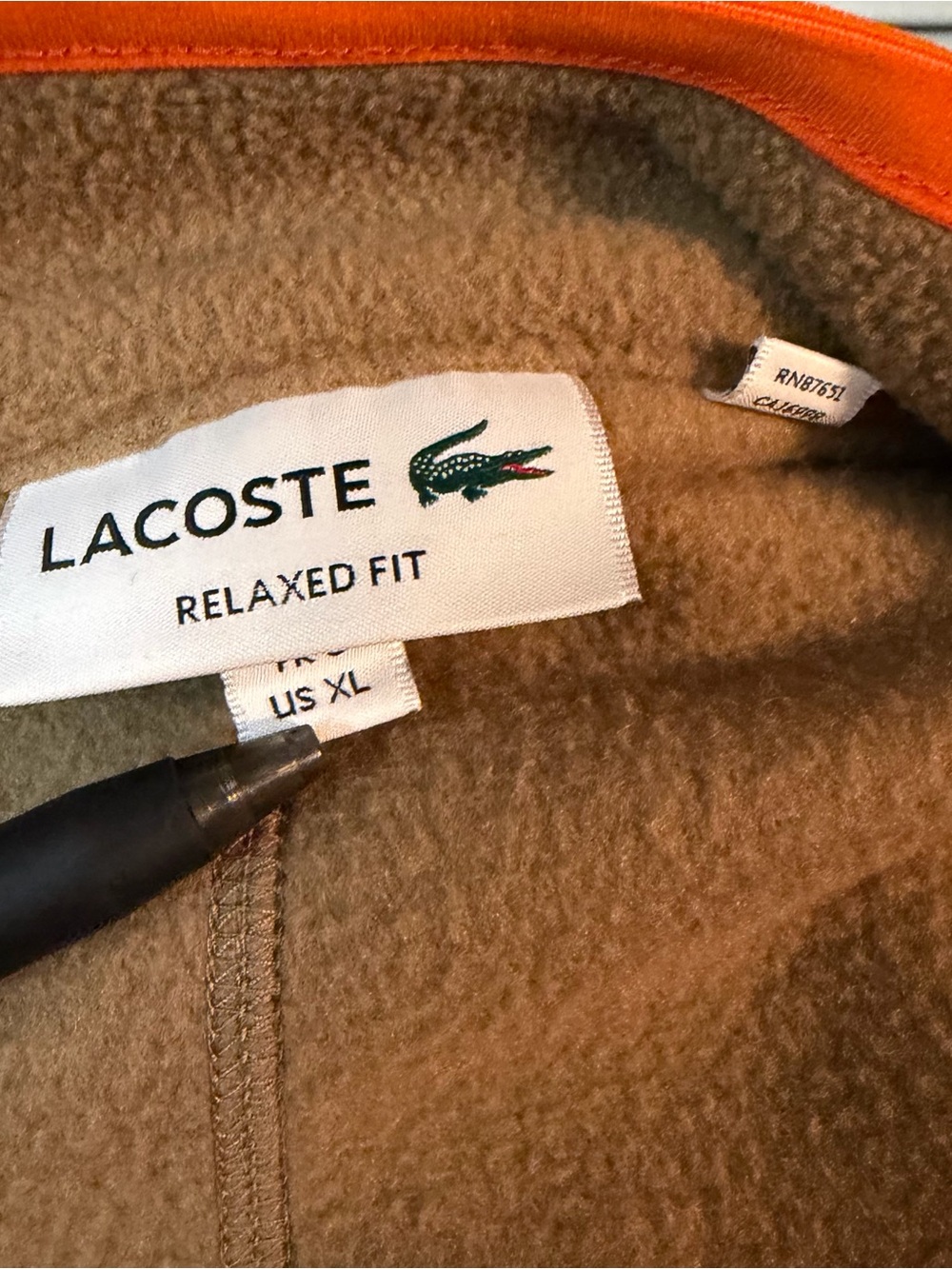 LACOSTE JACKET Size XL RELAXED FIT - Picture 6 of 9